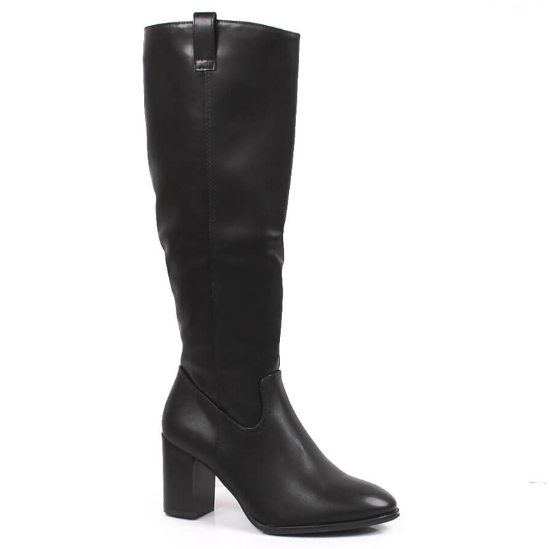 Botas femininas de salto alto Sergio Leone pretas preto