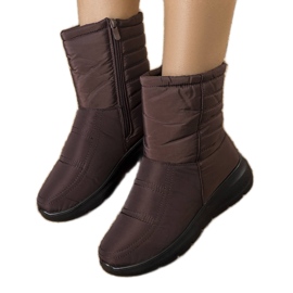 PA1 Alani Botas de neve matelassê castanhas marrom