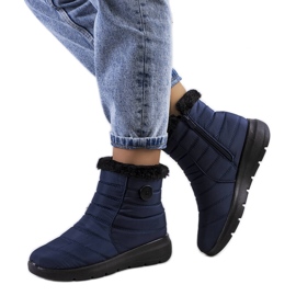 PA1 Botas de neve matelassê azul marinho Reign azul-marinho