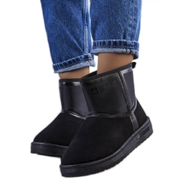 Big Star Botas de neve pretas de mulher KK274614-906 preto