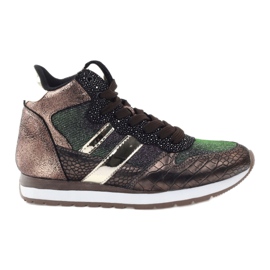 McArthur Sapatos de esportes de cobre metálicos femininos castanho