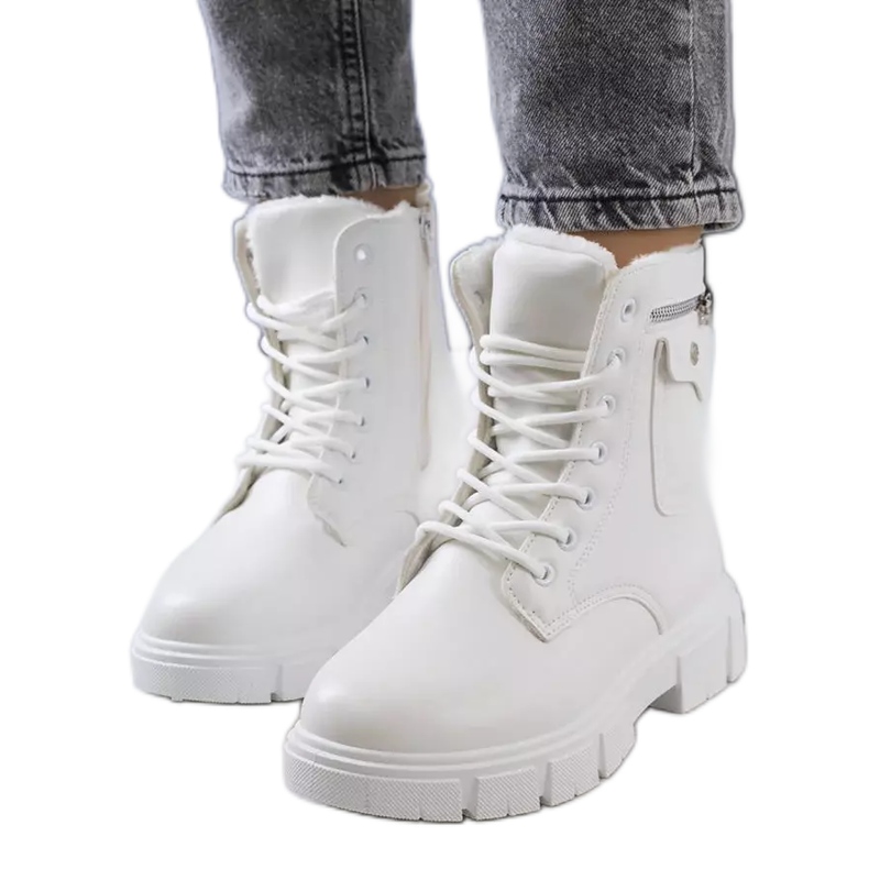 PA1 Botas femininas brancas Foris branco