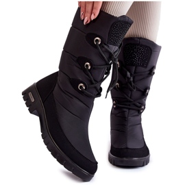 Botas de neve quentes e quentes Progress PROGJ-20-07 Preto