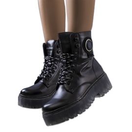 Botas Laureano de mulher negra preto