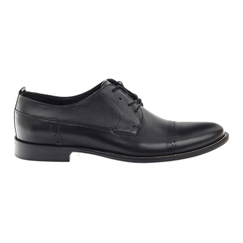 Sapatos masculinos negros clássicos de Badura 7599 preto