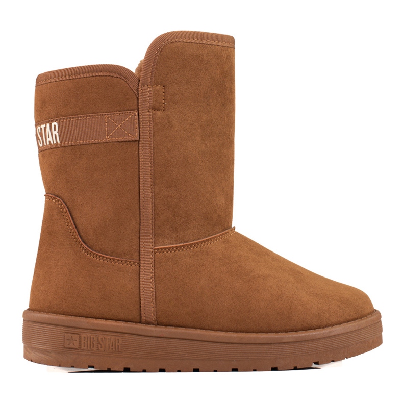 Botas de neve altas castanhas de mulher Big Star KK274616 castanho