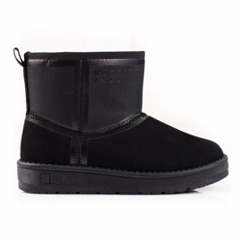 Botas de neve curtas de camurça preta para mulher Big Star KK274614 preto