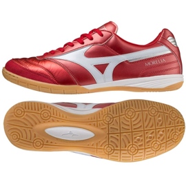 Chuteiras Mizuno Morelia Sala Elite Q1GA221060 vermelho laranjas e vermelhos