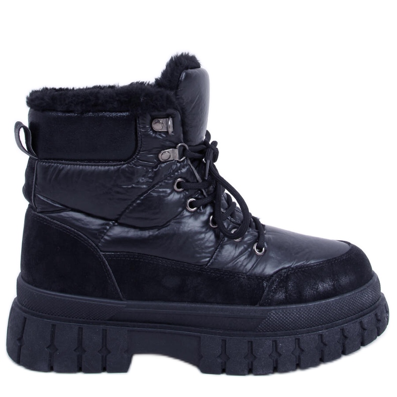 BM Botas de neve Renn Black de mulher preto