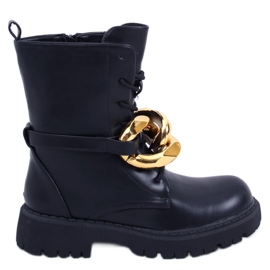 BM Botas com cadarço Barkley Black preto BM Botas com cadarço Barkley Black preto