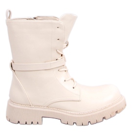 BM Botas com cadarço Barkley Bege BM Botas com cadarço Barkley Bege