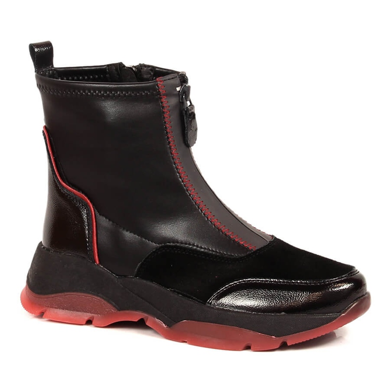 Botas isolantes de couro preto de mulher Filippo