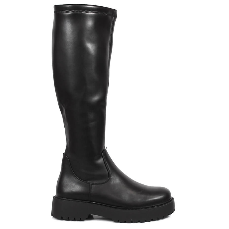 Botas pretas femininas com preto quente Sergio Leone
