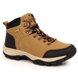 News Sapatos de trekking masculinos com alto isolamento camel Notícias marrom