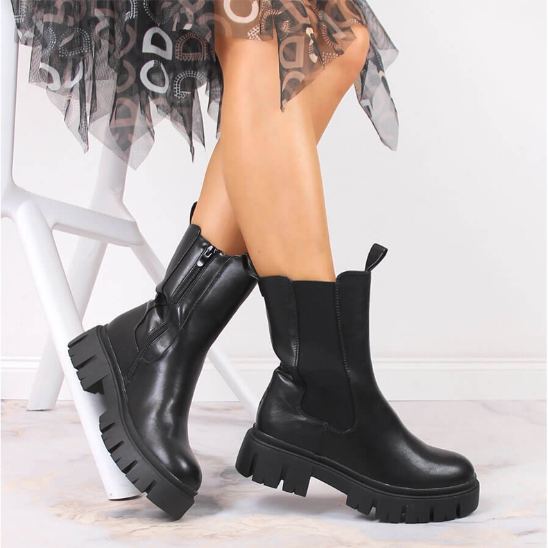 Filippo Botas Jodhpur de mulher negra eVento preto