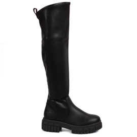 Botas overknee confortáveis, preto isolado Bugatti KK253101