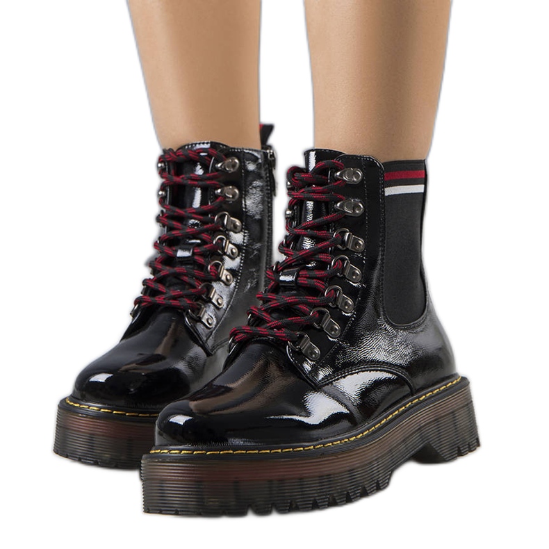 BM Botas de mulher negras da Mares preto