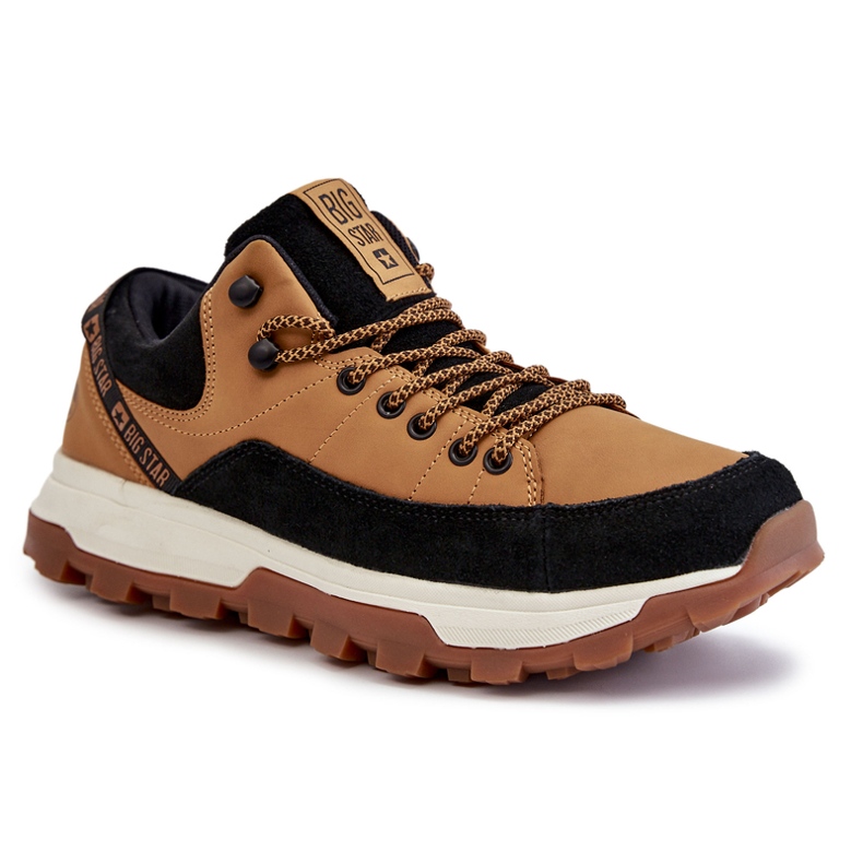 Sapatos esportivos masculinos Trappers Big Star KK174242 Camel castanho
