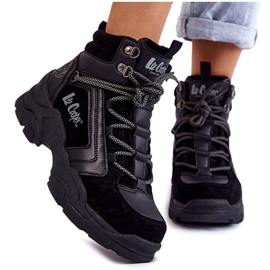 Sapatos de trekking femininos Trappers Lee Cooper LCJ-22-31-1441 Preto