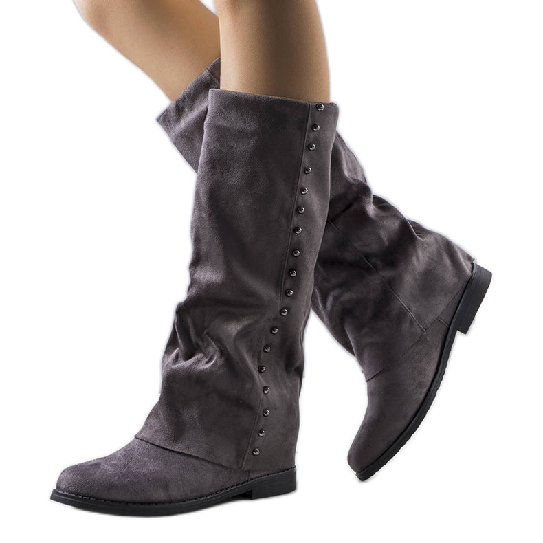 Botas de cunha cinza Balbin