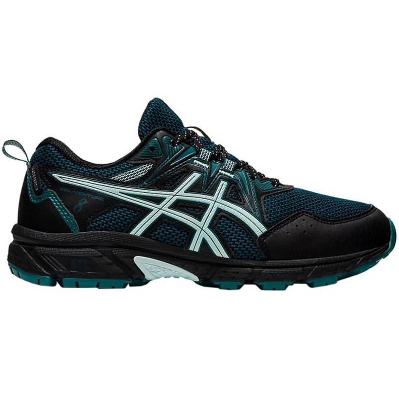 Tênis de corrida Asics Gel Venture 8 à prova d'água W 1012A707 004 preto verde