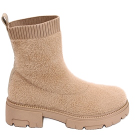 PA1 Botas meias Roanna Khaki bege