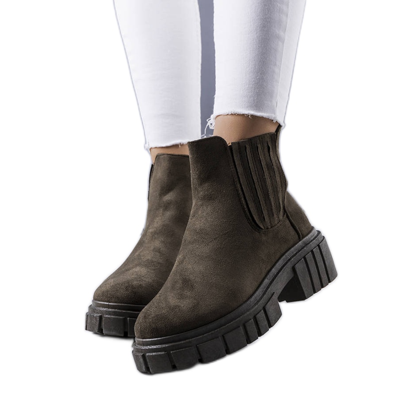 Botas isolantes verdes da Leiva