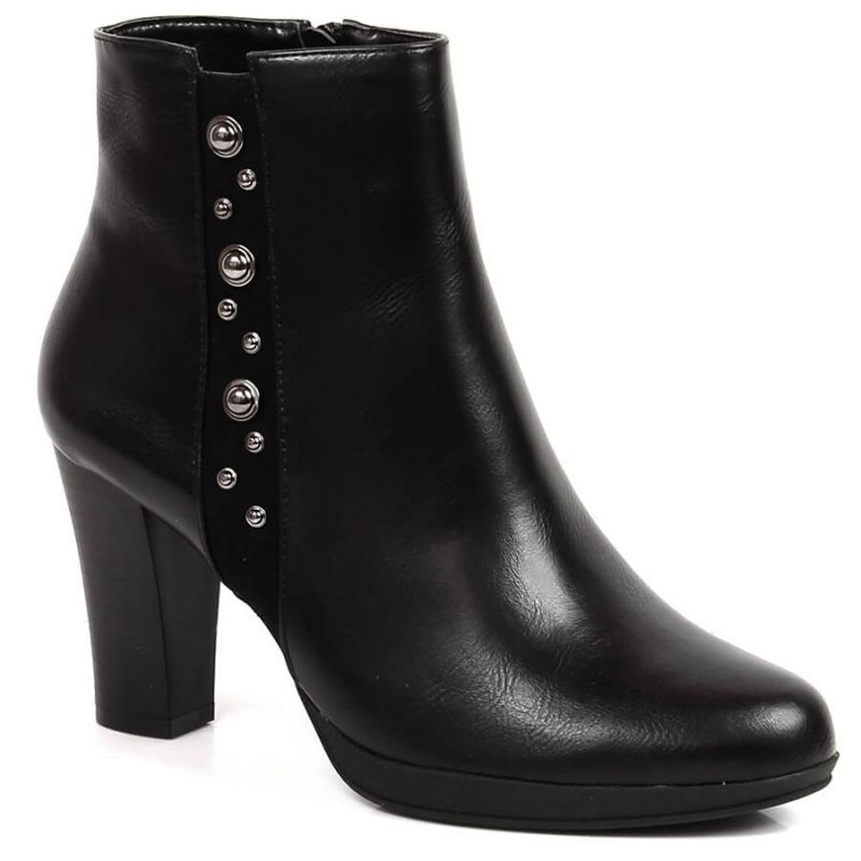 Botas no poste com a decoração do isolado Jezzi W JEZ384 preto