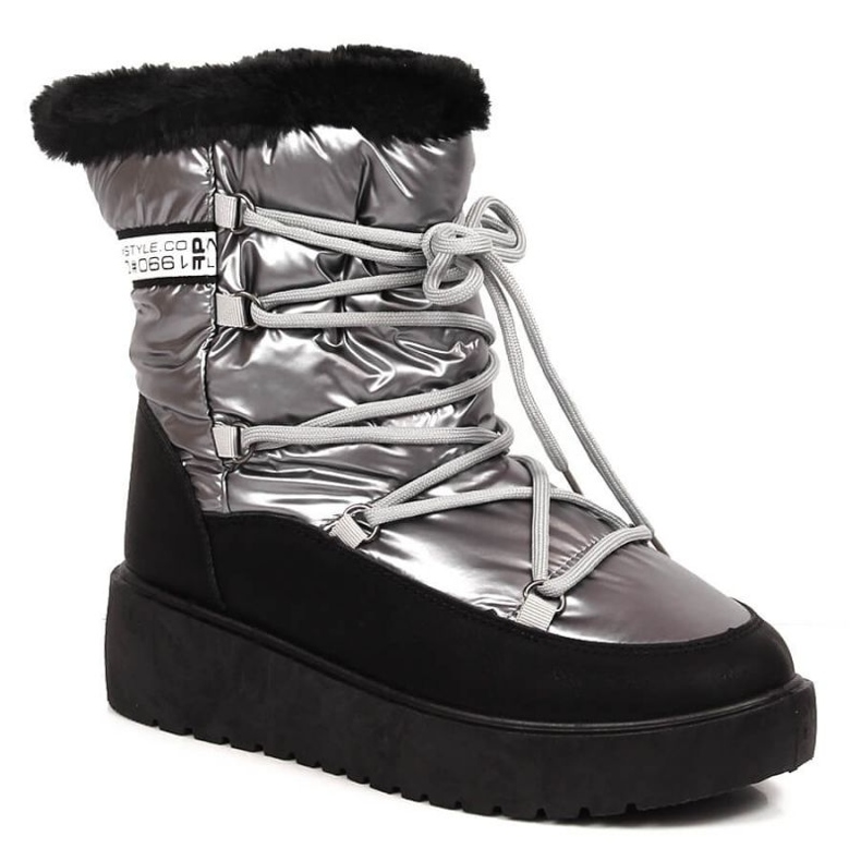 Botas de neve quentes com atacadores Filippo W PAW400B prata
