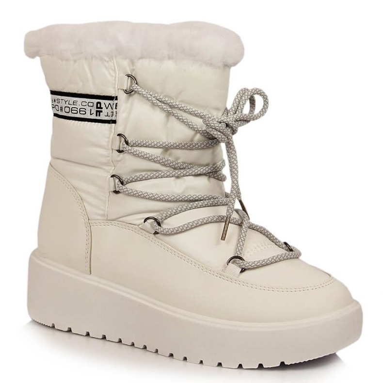 Botas de neve quentes com atacadores Filippo W PAW400C branco