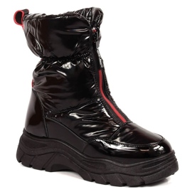 Botas de neve na plataforma isolada Filippo W PAW401A preto