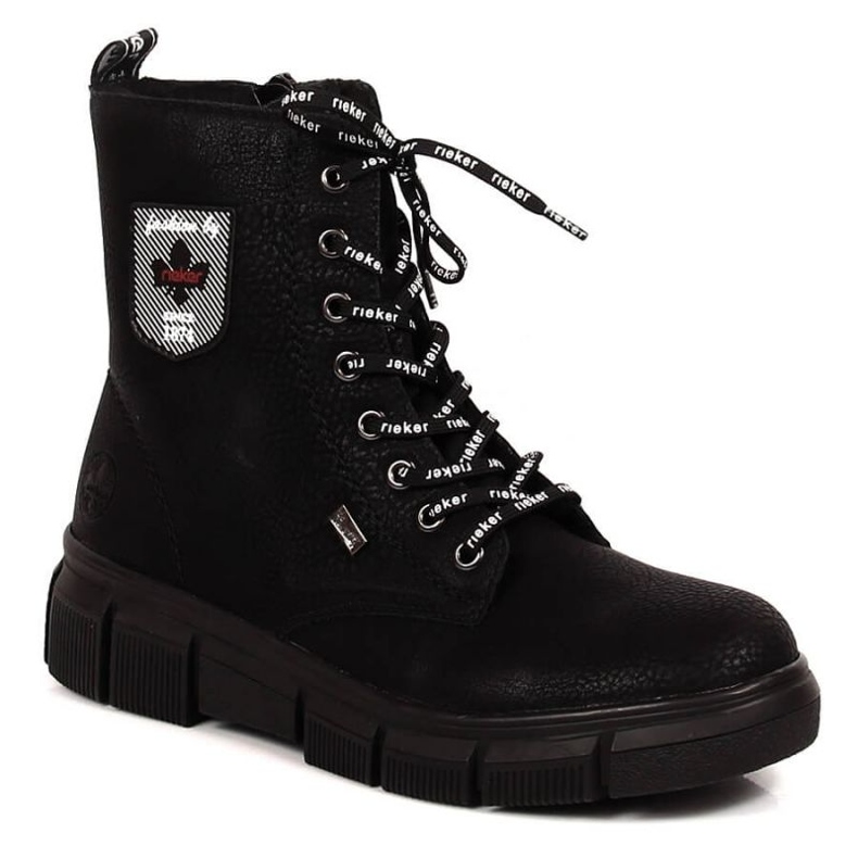 Botas confortáveis ​​à prova d'água Rieker W RKR557 preto