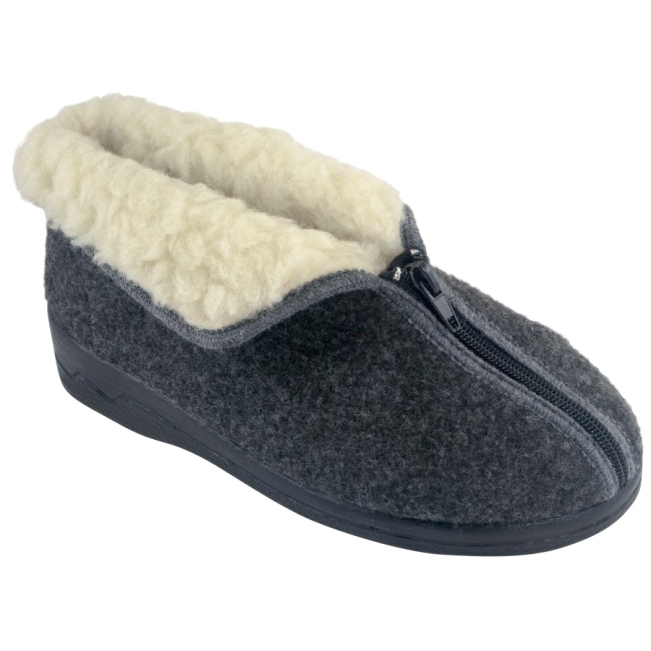 Chinelos de feltro isolados Adanex 26844-FBP7FU cinza