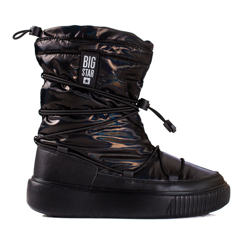 Botas de neve pretas de mulher Big Star KK274193 preto