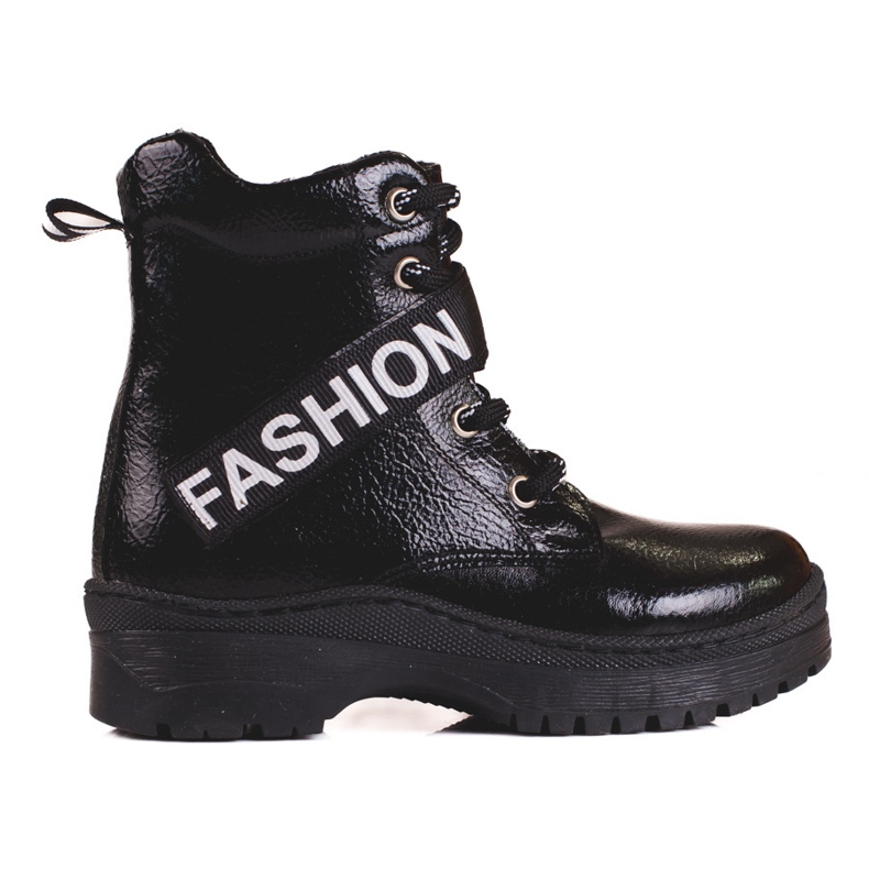 W. Potocki Botas de menina Potocki moda preto