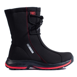 Sapatos de trekking de mulher com casaco de pele de carneiro DK preto