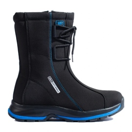 Sapatos de trekking de mulher com casaco de pele de carneiro DK preto