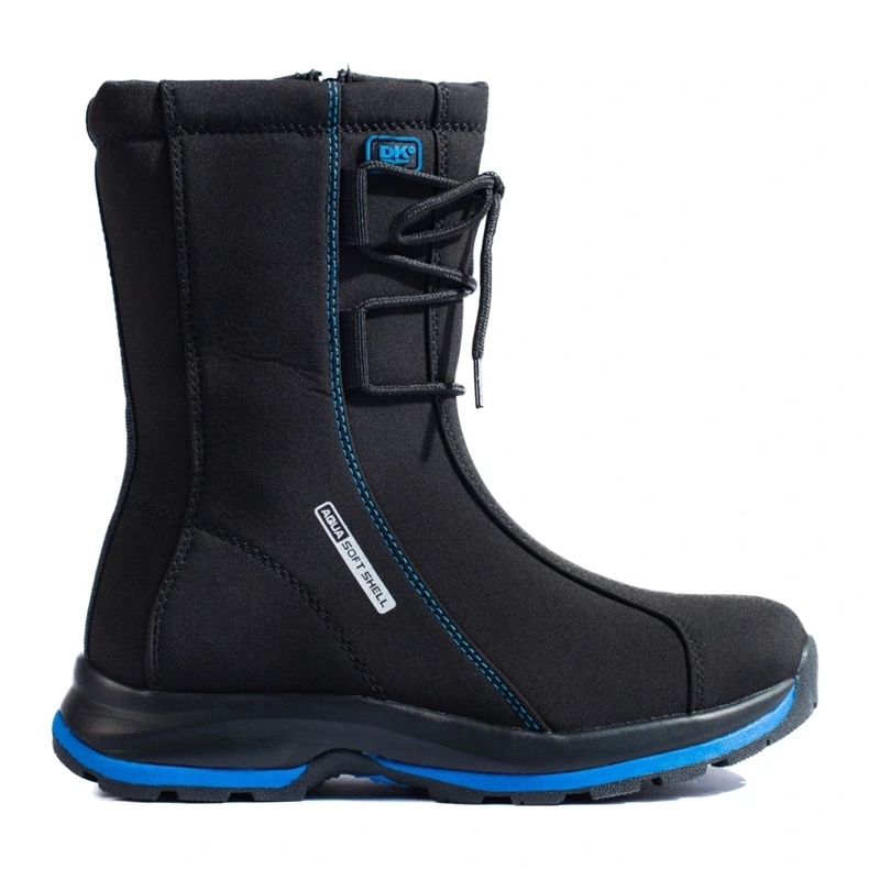 Sapatos de trekking de mulher com casaco de pele de carneiro DK preto