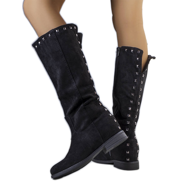 BM Botas de cunha preta Licurla preto