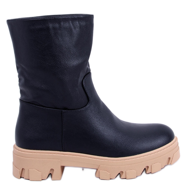 BM Botas com cano reto Bunton BLACK (camelo) preto