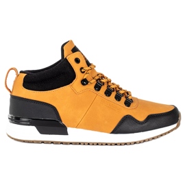 Sapatos de couro para homem alto camelo Jogger Pro Bustagrip marrom