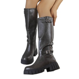 Botas quentes verdes da Merli