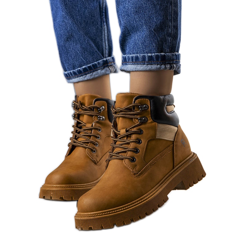 Botas isolantes castanhas da Nadel castanho