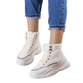 Botas com isolamento Rimu cor creme bege