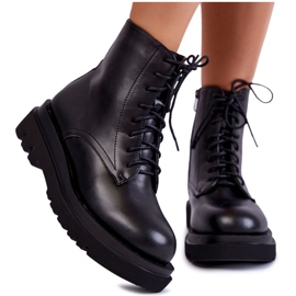 PS1 Botas quentes femininas Leroy pretas com zíper preto PS1 Botas quentes femininas Leroy pretas com zíper preto