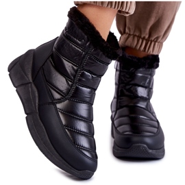 PE1 Botas de neve pretas de mulher com fecho Senia preto PE1 Botas de neve pretas de mulher com fecho Senia preto