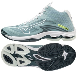 Tênis de vôlei Mizuno SS22 Wave Lighting Z7 M V1GA225038 azul azul