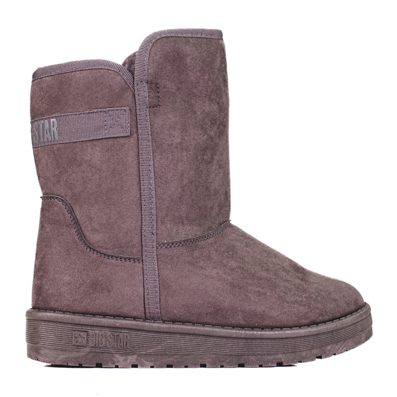 Botas de neve de mulher cinza Big Star KK274619