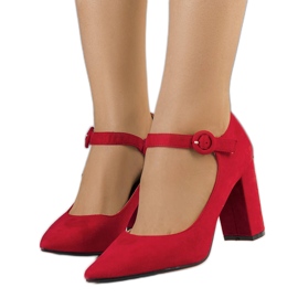 PA1 Bombas vermelhas no poste Keller vermelho PA1 Bombas vermelhas no poste Keller vermelho
