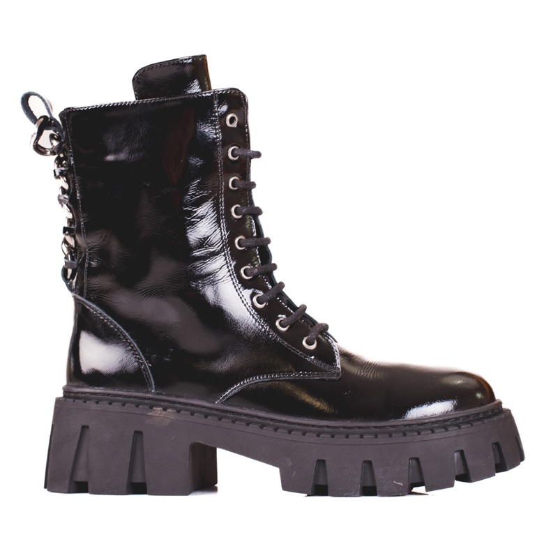 Bolsas femininas pretas de couro Shelovet preto